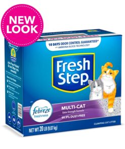Alternative view of Fresh Step Multi-Cat Extra Strength Scented Litter with the Power of Febreze, Clumping Cat Litter, 20 Pounds (Package May Vary)