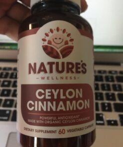 Natures Wellness Organic Ceylon Cinnamon - 1200 mg | Powerful Antioxidant | Maintains Joint Health and Mobility | Non-GMO | 60 Veg Capsules 32 71PQX1rR7FL