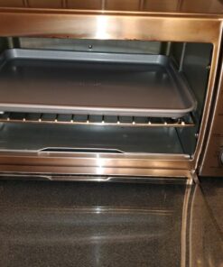 Farberware Bakeware Steel Nonstick Toaster Oven Pan Set, 4-Piece Baking Set, Gray Baking Sheet Set II 53 71PQhuvGDL