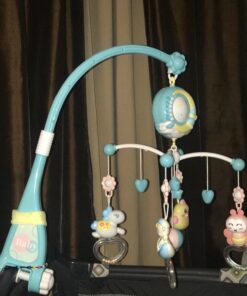 Mini Tudou Baby Musical Mobile Crib with Music and Lights, Timing Function, Projection, Take-Along Rattle and Music Box for Babies Boy Girl Toddler Sleep Blue 29 71PRKlEOr2L