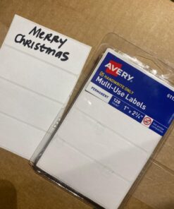 Avery 6113 All-Purpose Labels, 1 x 2.75 Inches, White, Pack of 128 1 Pack 20 71PRbL8LHwL