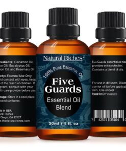 Alternative view of Natural Riches Five Guards Essential Oil Blend for Health Shield Aromatherapy with Clove Cinnamon Lemon Rosemary Eucalyptus Oil - 30ml 1 Fl Oz (Pack of 1)