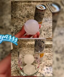 glacio Ice Cube Mold Combo - Large Silicone Ice Maker for Whiskey and Cocktails - Perfect for Craft Ice, Whiskey Ice Balls, and Cocktail Ice Cubes Black 39 71PRzK6N0jL