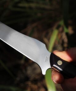 Old Timer 15OT Deerslayer 10.5in High Carbon S.S. Full Tang Fixed Blade Knife with 5.6in Clip Point Blade, Black Sawcut Handle, and Leather Belt Sheath for Hunting, Camping, Skinning, EDC, and Outdoor 15OT Deerslayer (Box) 17 71PSTcb2EQL