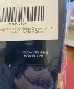 ANLEY Vintage Style Tea Stained American US Flag 3x5 Foot Nylon - Embroidered Stars and Sewn Stripes - 4 Rows of Lock Stitching - Antiqued USA Banner Flags with Brass Grommets 3 X 5 Ft 28 71PSjzjNDWL