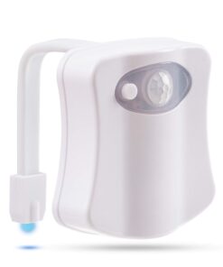 RainBowl Toilet Bowl Night Light with Motion Sensor - Funny Mens Stocking Stuffers 2023 - Unique Cool Gadget - Gag Christmas Gift for Dad, Boyfriend, Husband - White Elephant Gifts Idea, Secret Santa 36 71PTpWDRL L