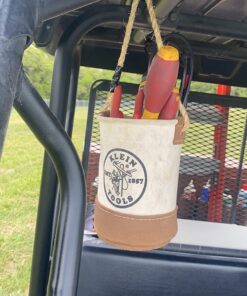 Klein Tools 5104MINI Mini Tool Bucket, Leather-Bottom 42 71PU4qmQZxL