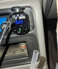 Handsfree Call Car Charger,Wireless Bluetooth FM Transmitter Radio Receiver,Mp3 Audio Music Stereo Adapter,Dual USB Port Charger Compatible for All Smartphones,Samsung Galaxy,LG,HTC,etc. 51 71PU8QdYDtL