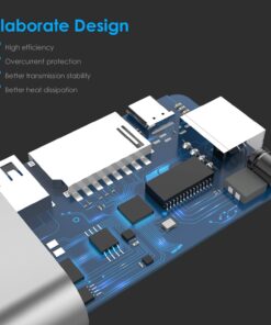 LENTION USB C Hub with 4K HDMI, SD Card Reader, 2 USB 3.0, Type C Charging & Ethernet Compatible 2023-2016 MacBook Pro, New Mac Air/Surface/Steam Deck, More, Stable Driver Adapter (CB-C68, Space Gray) 20 71PV4UMX23L