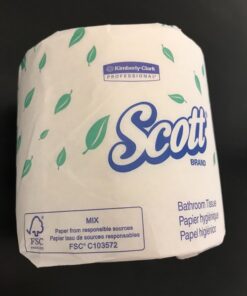 Scott® Professional Standard Roll Toilet Paper (13607), Elevated Design, 2-Ply, White, Individually wrapped rolls, Compact Case for Easy Storage, (550 Sheets/Roll, 20 Rolls/Case, 11,000 Sheets/Case) 27 71PVbn2Hi4L