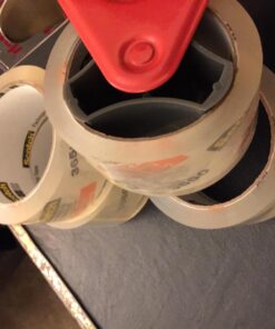 Scotch Long Lasting Storage Packing Tape, Clear, Storage Tape for Storing Away Christmas Decorations, 1.88 in. x 54.6 yd., 4 Tape Rolls 21 71PVifbIEbL