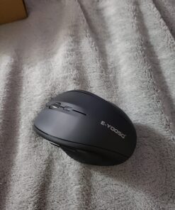 E-YOOSO Bluetooth Wireless Mouse, 3 Modes Bluetooth 5.0 & 3.0 Mouse 2.4GHz Ergonomic Wireless Optical Mouse with USB Nano Receiver, 5 Adjustable DPI Levels, 6 Buttons for Laptop, MacBook, iPad, PC Black(Bluetooth+Wireless) 50 71PVmMiZYvL
