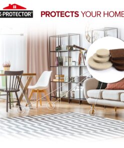 Felt Furniture Pads X-PROTECTOR 133 PCS Premium Furniture Pads - Felt Pads Furniture Feet Best Wood Floor Protectors - Protect Your Hardwood & Laminate Flooring! Brown and Beige 133 PCS Brown & Beige 30 71PVwsU6TtL