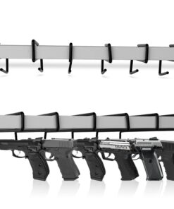 Safety Storage Easy Use Gun Hanger - Made in USA - Original Handmade Pistol Hangers for Gun Safe Organization - for Handguns Over .22 Caliber 6 Pack 21 71PW0FNRnbL 1