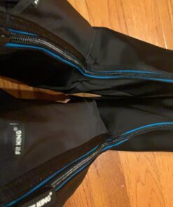 FIT KING Leg Massager with Heat - Upgraded Leg Compression Massager for Circulation and Pain Relief, FSA HSA Approved Foot and Leg Massager Compression Boot for Edema, Relax Recover - Gift for Dad Mom Classis Black With Blue 1 Pair (2PCS) 58 71PWHJ00VOL