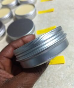 Tosnail 24 Pack 2 oz. Aluminum Round Lip Balm Tin Containers with Screw Thread Lid - Great for Spices, Candies, Tea or Gift Giving 31 71PWRj 1EJL