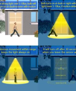 LUXON 5W A19 Radar Detector Dusk to Dawn 50W Equivalent Smart Led Lamp Lighting Indoor Outdoor Motion Sensor Bulb Auto On/Off E26 Base Soft White 2700K 1 2700k Warm White 26 71PWa2nTmuL