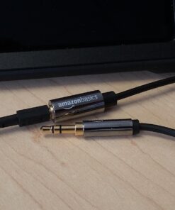 Amazon Basics 3.5mm Aux Jack Audio Extension Cable, Male to Female, Adapter for Headphone or Smartphone, 6 Foot, Black 6 Feet 1-Pack 31 71PWpVz5OPL