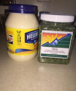 Mother Earth Products Dried Chives, Quart Jar, 2 oz 12 71PWs0C3uzL