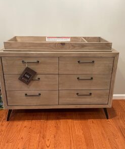 Evolur Stilnovo Mid Century Double Dresser, Windsor Oak Grey, 52x18x35 Inch (Pack of 1) 27 71PXEIIYQ6L