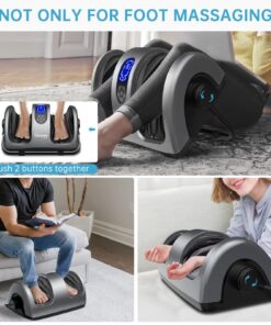 Alternative view of TISSCARE Shiatsu Massage Foot Massager Machine - Improves Blood Flow Circulation, Deep Kneading & Tissue with Heat/Remote, Neuropathy, Plantar Fasciitis, Diabetics, Pain Relief Upgrade Gray