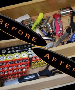 Storacell SL18650ORG by Powerpax SlimLine 18650 Battery Caddy, Orange, Holds 4 Batteries (Not Included) 1 Count (Pack of 1) 12 71PXNSBLptL