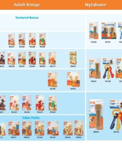 Alternative view of Nylabone Dura Chew Wolf Chicken and Peanut Butter Flavored Bone Dog Chew Toy, Combo Pack