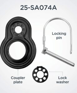 Coupler Hitch Attachments for Instep and Schwinn Bike Trailers, Flat and Angled Couplers for a Wide Range of Bicycle Carriers, Trailer Sizes, Models, and Styles Flat Coupler 24 71PXhTenRL