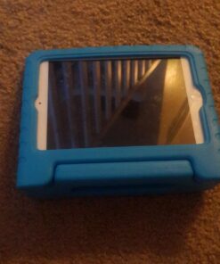 SUPLIK iPad Mini 5/4/3/2/1 Case for Kids, Durable Shockproof Protective Handle Bumper Stand Cover with 2*Screen Protectors for 7.9 inch Apple iPad Mini 5th/4th/3rd/2nd/1st Generation, Blue 43 71PXlzliezL