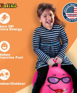 Alternative view of WALIKI Hopper Ball for Kids 3-6 | Hippity Hop | Jumping Hopping Ball | Relay Races | Pink 18” Ages 3-6 (Small)