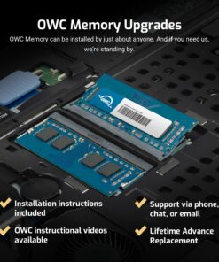 OWC 16GB (2x8GB) PC12800 DDR3L 1600MHz SO-DIMMs Memory Ram Upgrade Compatible with 2011-2015 iMac, 2011-12 Mac Mini, and 2011-2012 MacBook Pro (Non-Retina Display) Models (OWC1600DDR3S16P) 16GB(8GB-modules) 2 x 8GB 21 71PY1ofDuQL