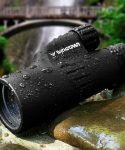 Wingspan Optics Explorer High Powered 12X50 Monocular. Bright and Clear. Single Hand Focus. Waterproof. Fog Proof. For Bird Watching, or Watching Wildlife. Daytime Use. Formerly Polaris Optics 28 71PYAEzyHL