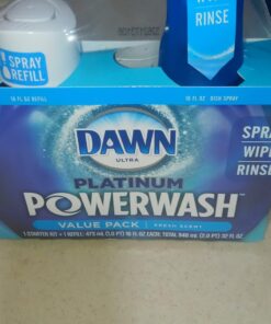 Dawn Powerwash Spray Starter Kit, Platinum Dish Soap, Fresh Scent, 1 Starter Kit + 1 Dawn Powerwash Refill, 16 Fl Oz (Pack of 2) 16 Fl Oz (Pack of 2) 30 71PYKafDQiL
