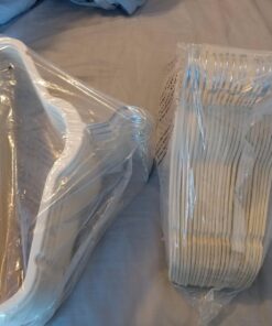 Home-it Premium Velvet Hangers 50 Pack - Ivory Suit Hangers Non-Slip - Heavy duty Clothes Hangers for Closet, Jacket, Shirt, Pants and Suit, Hook Swivel 360 - Ultra Thin 37 71PYURkFUfL