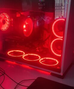 Cooler Master Hyper 212 RGB Black Edition CPU Air Cooler, SF120R RGB Fan, 4 CD 2.0 Heatpipes, Anodized Gun-Metal Black, Brushed Nickel Fins, RGB Lighting for AMD Ryzen/Intel LGA1151 60 71PYvHDfKyL