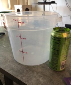 Cambro RFS6PP190 Camwear 6-Quart Round Food Storage Container, Polypropylene, Translucent, NSF 12 71PZ3Y53TxL