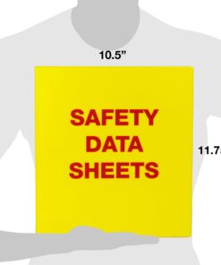 UniKeep Safety Data Sheets (SDS) Binder - 1.0 Ring Capacity, (3 Poly Rings) 9 71PZRc8iZ2L