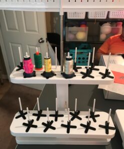 Embroidex - 20 Spool Thread Stand for All Home Embroidery Machines Brother Babylock Janome Bernina Pfaff etc.. 28 71PaCcPDiVL