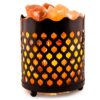 CRYSTAL DECOR Himalayan Pink Salt Lamp Basket & Dimmer Cord Bulb Flame 33 71PaL IqacL