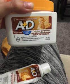 A+D Original Diaper Rash Ointment, Prevents & Protects Diaper Rash, Moisturizes & Heals Dry Skin With Vitamins A&D, 16oz Jar 49 71PaUCnR1qL 1