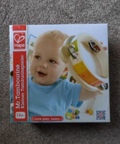 Hape Tab Along Mr. Tambourine | Kid's Wooden Drum Musical Instrument 15 71Pale4qwL