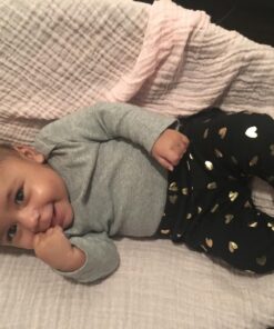 Hudson Baby Unisex Baby Cotton Muslin Swaddle Blankets, Pink Sheep, 2-Pack 18 71Palx0QDL