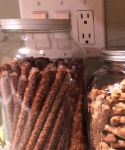 Paksh Novelty 1-Gallon Glass Jar Wide Mouth with Airtight Metal Lid - USDA Approved BPA-Free Dishwasher Safe Large Mason Jar for Fermenting, Kombucha, Kefir, Storing and Canning Uses, Clear (1 Jar) Metal Lid, 1 Pack 40 71PaohjDCoL