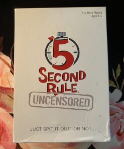 5 Second Rule Game Uncensored - Couples Romantic & Fun Adult Card Game for Date Night, Valentine’s Day, Anniversary, Bachelor & Bachelorette Parties - for Ages 17+ 22 71Pc6nMpapL
