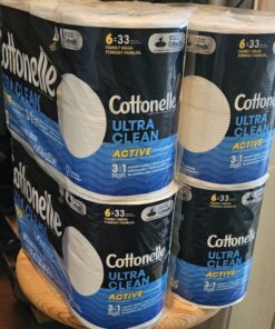 Cottonelle Ultra Clean Toilet Paper with Active CleaningRipples, 1-Ply, 24 Family Mega Rolls (4 Packs of 6) (24 Family Mega Rolls = 132 Regular Rolls), 388 Sheets per Roll, Packaging May Vary 30 71PcAsSK8hL