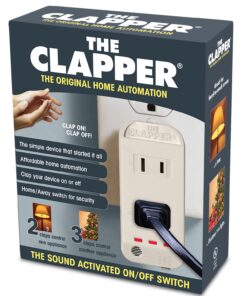 The Clapper, The Original Home Automation Sound Activated Device, On/Off Light Switch, Clap Detection - Kitchen Bedroom TV Appliances - 120v Wall Plug Smart Home Technology, As Seen On TV Home Gift Original Clapper 13 71PcLU2j9IL