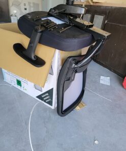 Space Seating 75 Series Air Grid Big and Tall Deluxe Ergonomic Office Chair with Thick Padded Seat and 400 lb. Limit, Black Double Air Grid 38 71PcMAOqbL