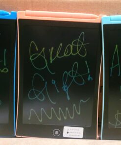 KOKODI Kids Toys 3 Pack LCD Writing Tablet, Colorful Toddler Drawing Pad Doodle Board Erasable, Educational Learning Toys Birthday Gifts for Boys Girls Age 3 4 5 6 7 8, Blue & Pink & Green 8.5 Inch 32 71Pcef6tH4L