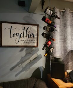 Oenophilia Climbing Tendril Hanging Wine Rack - 6 Bottle, Metal, Ceiling or Wall Mounted Wine Rack Connector Designs for Premium Wine Storage 16 71PchZThZnL