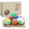INTEYE 6 Organic Bath Bombs, Handmade Bubble Bath Bomb Gift Set, Rich in Essential Oil, Fizzy Spa to Moisturize Dry Skin, Gift idea for Women.